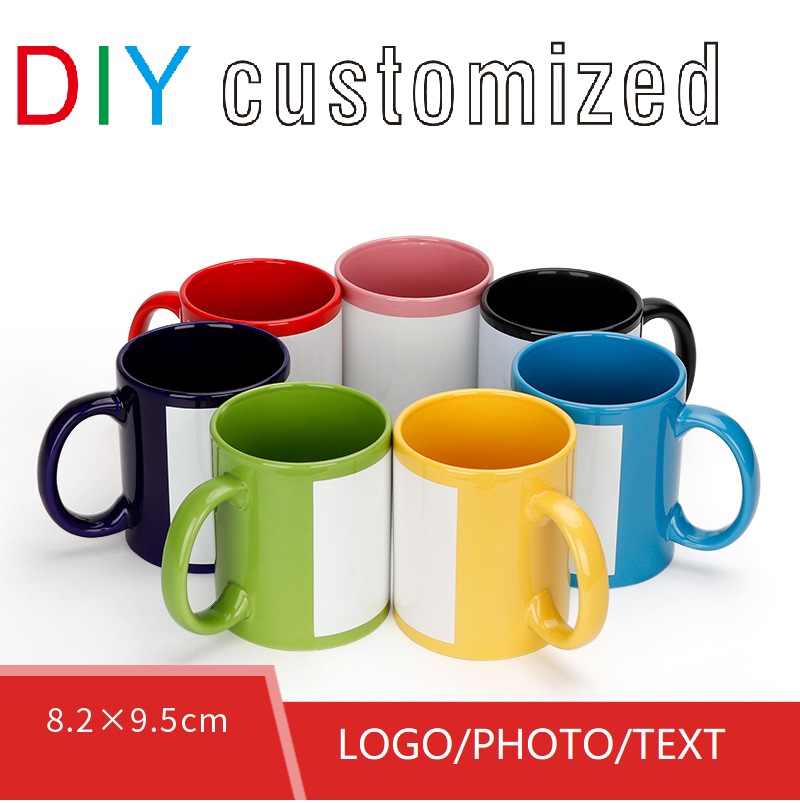 Sublimation Mug Blank - Tazza nera LOGO fai-da-te Tazza in