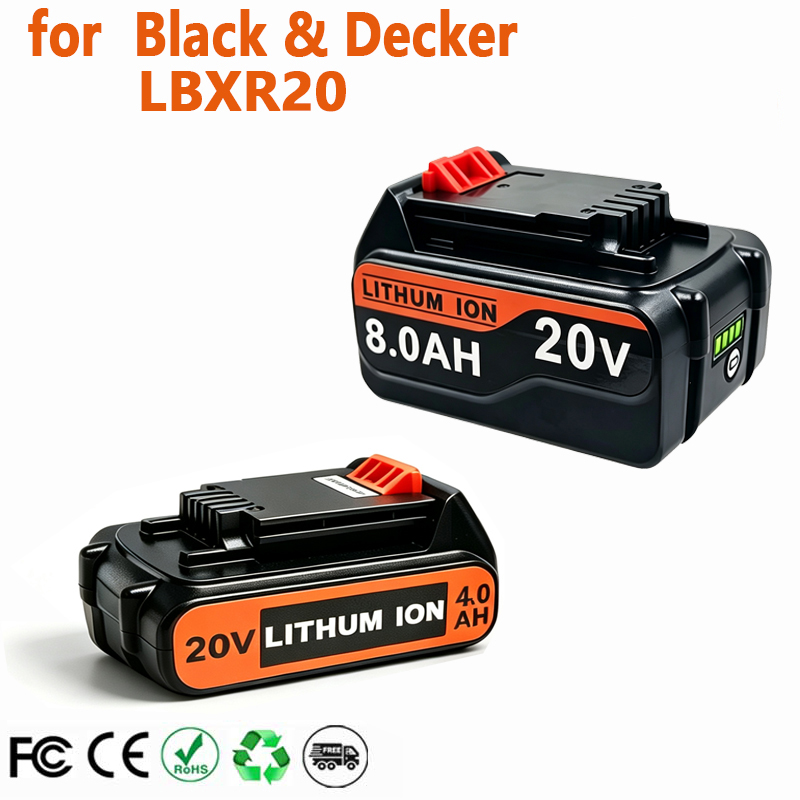 Black+Decker Tool Cordless - Batteria di ricambio 18V 3.0Ah 8.0Ah
