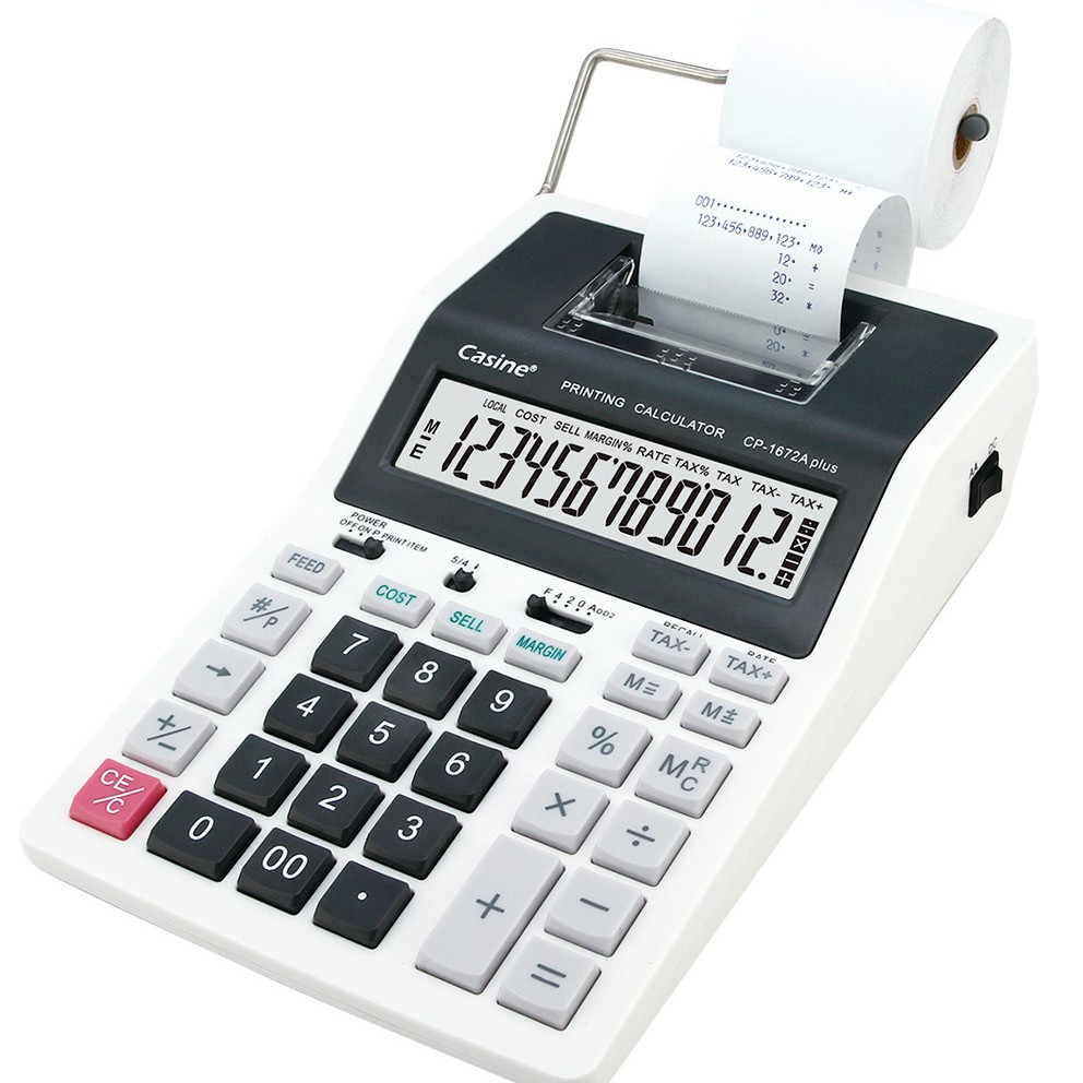 Commercial Printing Types - Calcolatrice per ufficio, finanza, stampa monocromatica,