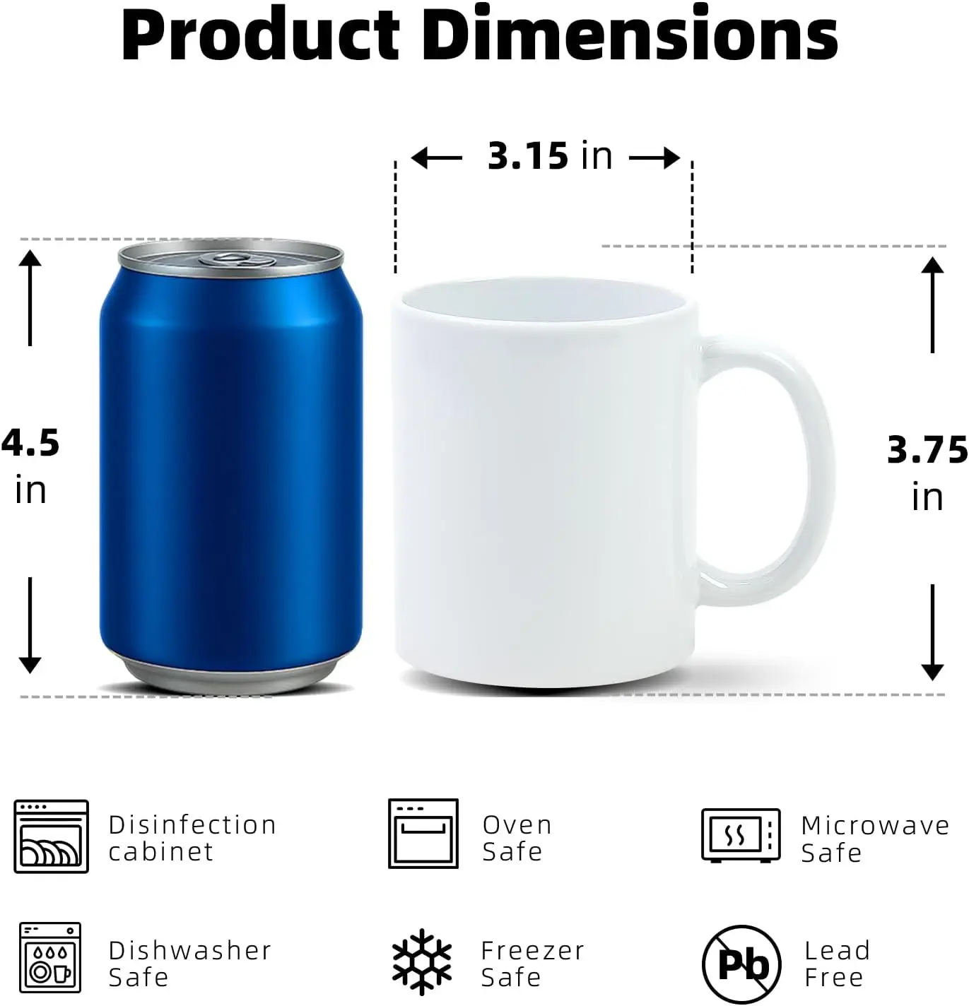Tazze per Sublimazione 11 oz,  - Sublimation Mug Blank recensione e prezzo