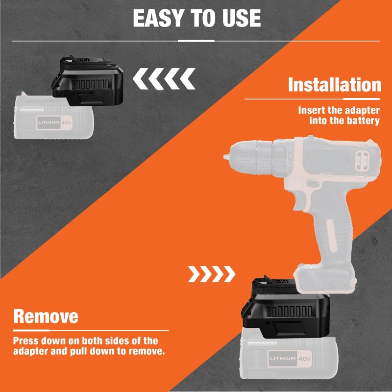 Adattatore batteria per utensi - Black+Decker Tool Cordless recensione e prezzo