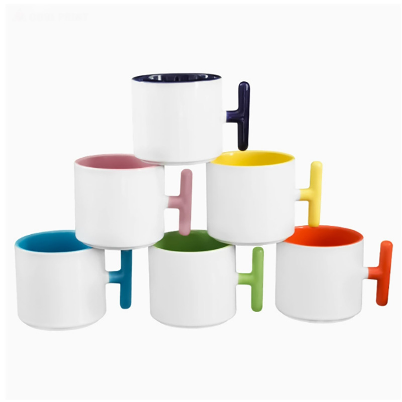 2PCS Creatività manico a forma - Sublimation Mug Blank recensione e prezzo