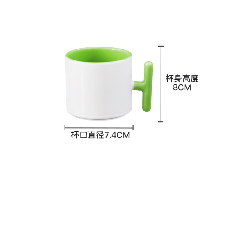 2PCS Creatività manico a forma - Sublimation Mug Blank recensione e prezzo