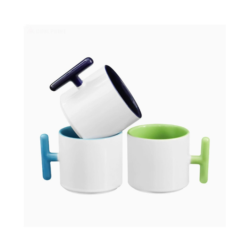 2PCS Creatività manico a forma - Sublimation Mug Blank recensione e prezzo