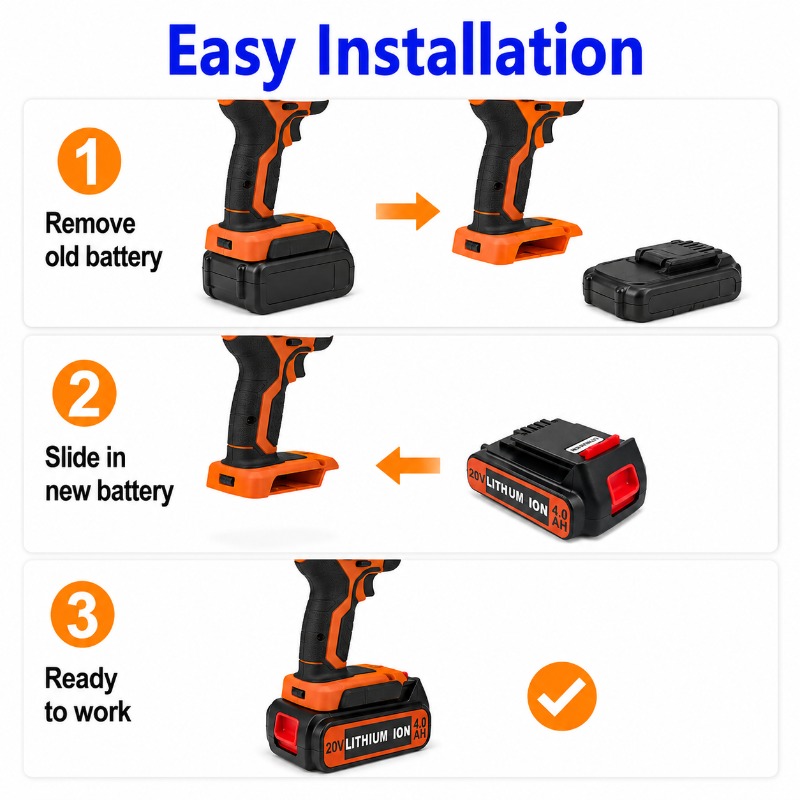 Batteria 20V 6.0Ah per utensil - Black+Decker Tool Cordless recensione e prezzo
